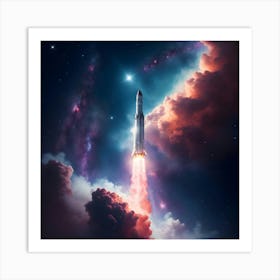 Journey through the Nebula  Art Print