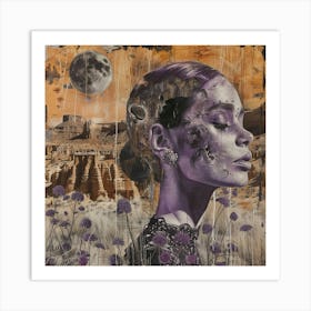 'The Girl In Purple' 1 Art Print