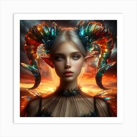 Elven Girl 17 Art Print