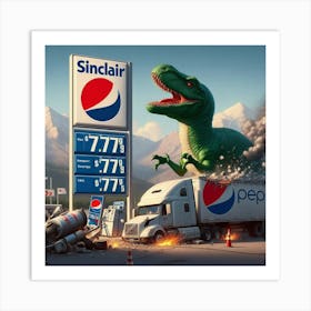 California Sinclair Gas Station Art Print