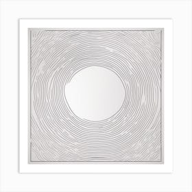 Minimalism Masterpiece, Trace In The Circul To Infinity + Fine Layered Texture + Complementary Cmyk (1) Art Print