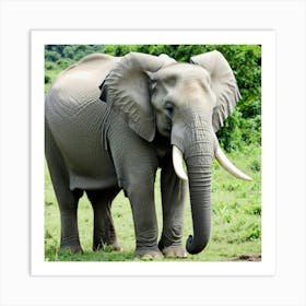 Elephant In The Wild Art Print