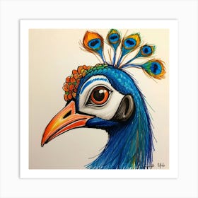 Peacock 54 Art Print