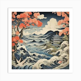 Japanese Landscape Art Print