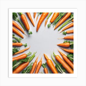 Carrots In A Circle 5 Art Print