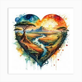 Heart Of The Savannah Art Print