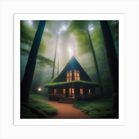 Mystical Forest Retreat 1 Art Print