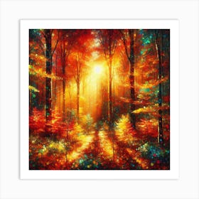 Autumn Forest 3 Art Print