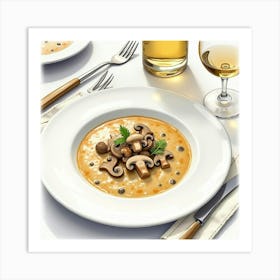 Mushroom Soup Art Print