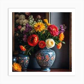 Flowers In A Vase 114 Art Print