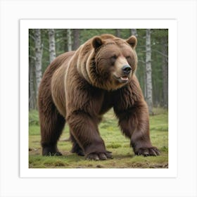 Bear In The Wild Art Print