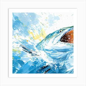 Blue Marlin Art Print