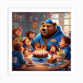 Masha And The Bear Art Print