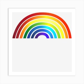 Rainbow Simple Style Basic Stripe Art Print