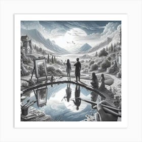 'Mirror' Art Print