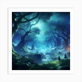 Dark Forest Art Print