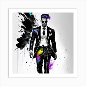 Man In A Suit 1 Art Print