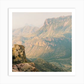 Big Bend Mountains Square Art Print