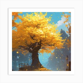 Autumn Tree Art Print