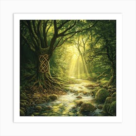 Celtic Tree Art Print