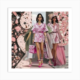 A Vibrant And Chic Illustration Of A Fashion Forwa M8nbpgtrtqiyhkk4v5u4fa H8bb62trteij1n A0gujva Art Print