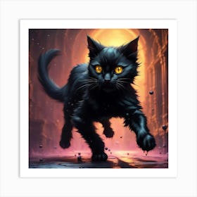 Cat Two Art Print