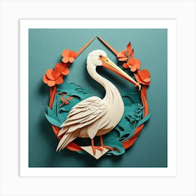 Minimalist, Pelican 1 Art Print