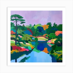 Colourful Gardens Shinjuku Gyoen National Gardens Japan 2 Art Print