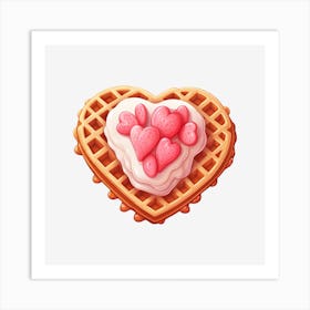 Waffle Heart 1 Art Print