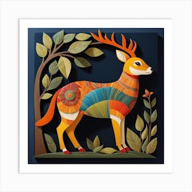 Deer, simple, good looking, creative wall art Art Print