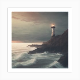 Lighthouse Stock Videos & Royalty-Free Footage Art Print