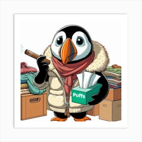 Puffin Puffin’ Art Print