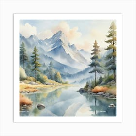 Watercolour Painting Art Print