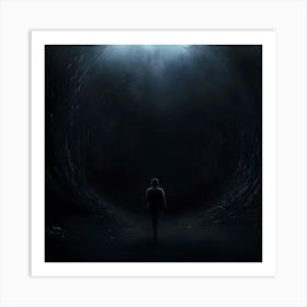 The Feeling Of Loneliness Represented As A Dark Void(1)(1) Art Print