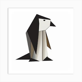 Origami Penguin Art Print