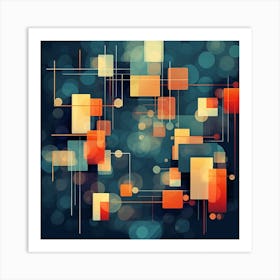 Abstract Background Vector Art Print