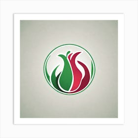 Logo For Pomegranate Art Print