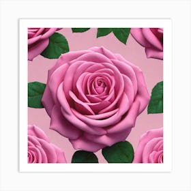 Pink Roses 7 Art Print