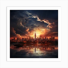 New York City Skyline Art Print