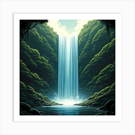 Cascading Waterfall Art Print