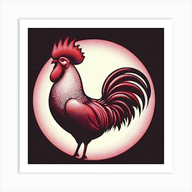 Rooster 8 Art Print