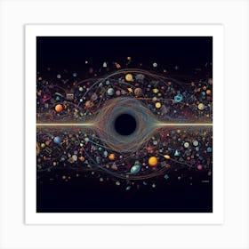if the universe was one-dimensional 1 Art Print