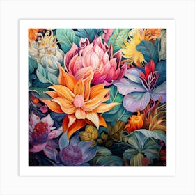 Lotus Flower Art Print