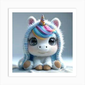 Cute Unicorn 843 Art Print