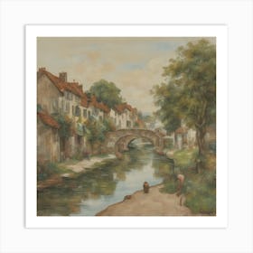 Village In France Art Print