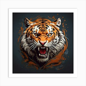 Tiger Head art print Art Print