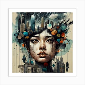 Urban Girl Art Print