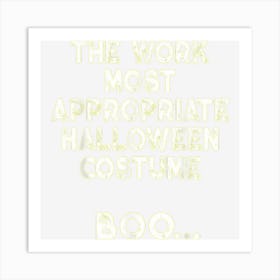 Funny Work Halloween Orange Costume 2022 Coworkers Halloween Art Print