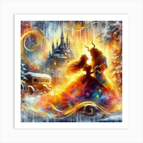 A Beauty And A Beast Dance 5 Art Print