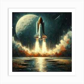 Space Shuttle Launch 2 Art Print